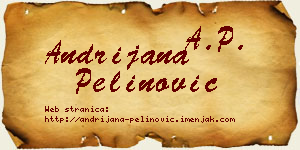Andrijana Pelinović vizit kartica
